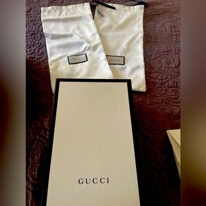 Gucci Shoe Box and 2 shoe dust covers